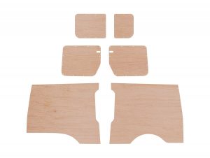 VW CADDY MAXI 3RD GENERATION PLY PANEL KIT BARN DOOR VARIANT - STYLE 2