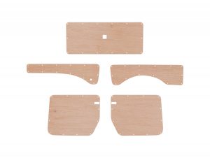 VW CADDY MAXI 3RD GENERATION HALF HEIGHT PLY PANEL KIT TAILGATE VARIANT - STYLE 4