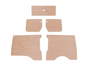 VW CADDY MAXI 3RD GENERATION PLY PANEL KIT TAILGATE VARIANT - STYLE 2