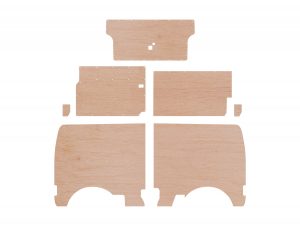 VW T4 LWB PLY PANEL KIT TAILGATE VARIANT - STYLE 2