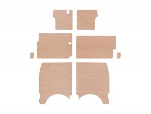 VW T4 SWB PLY PANEL KIT BARN DOOR VARIANT - STYLE 2