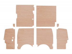 VW T4 SWB FULL HEIGHT BLANK PLY PANEL KIT BARN DOOR VARIANT - STYLE 5