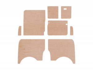 VW T5 LWB PLY PANEL KIT BARN DOOR VARIANT - STYLE 3