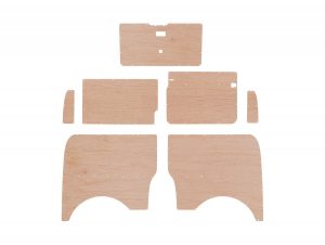 VW T5 LWB PLY PANEL KIT TAILGATE VARIANT - STYLE 2