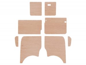 VW T5 SWB PLY PANEL KIT BARN DOOR VARIANT - STYLE 2