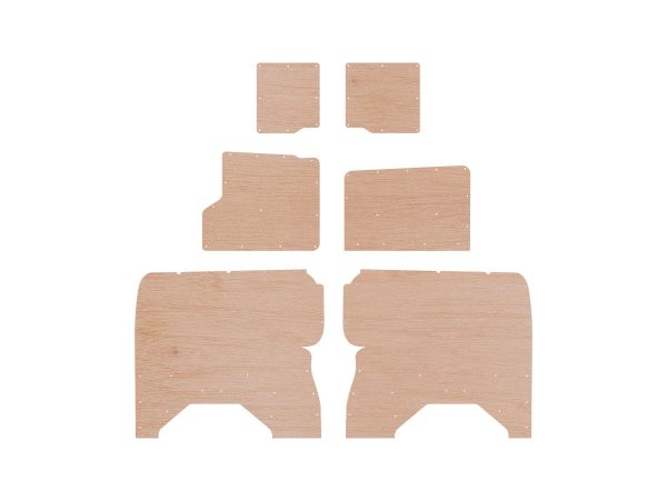 FORD TRANSIT CUSTOM 2013-ONWARDS LWB (L2) PLY PANEL KIT BARN DOOR VARIANT - STYLE 2