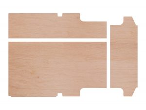 FORD TRANSIT CUSTOM 2013-ONWARDS LWB (L2) THREE PIECE PLY FLOOR PANEL KITS