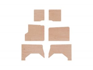 FORD TRANSIT CUSTOM 2013-ONWARDS SWB (L1) PLY PANEL KIT BARN DOOR VARIANT - STYLE 4