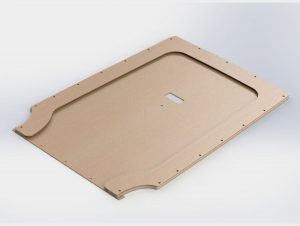 Volkswagen Caddy plywood halo roof